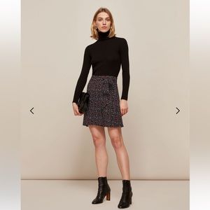 NWT Whistles Starflower Print Wrap Skirt, sz 8 US